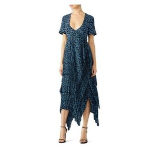 ALC handkerchif hem midi maxi dress